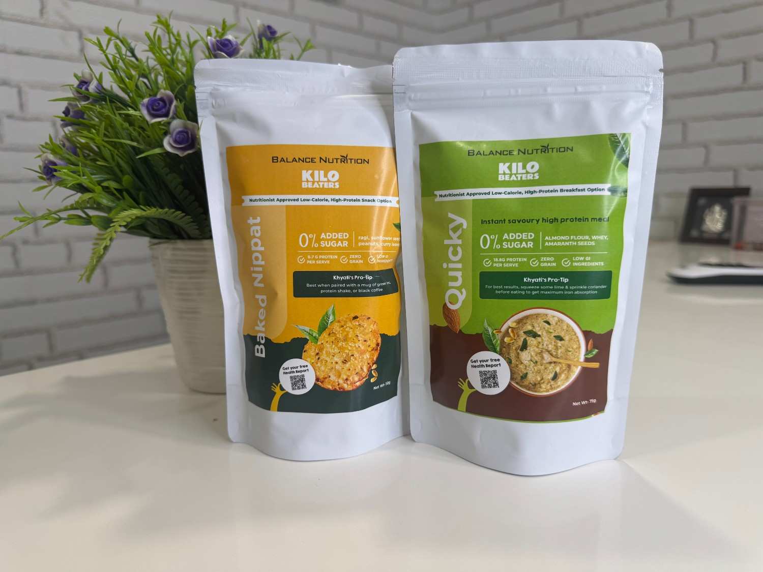 Healthy snacks including nuts, dried fruits, and breakfast options from Balance Nutrition - Slide 3